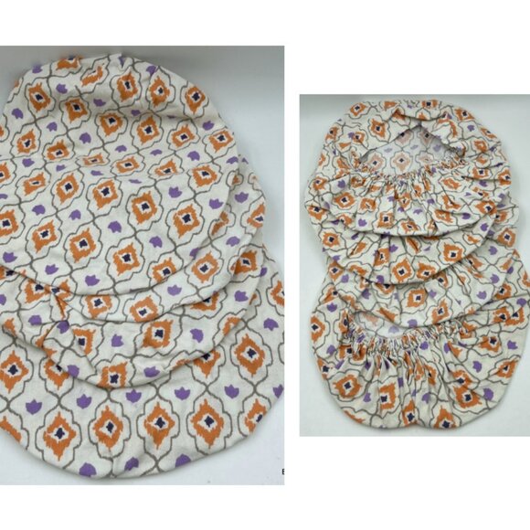 Scrub Medical Surgery Hat 4-piece Women Men Bouffant Cap Cotton One Size - Picture 2 of 5